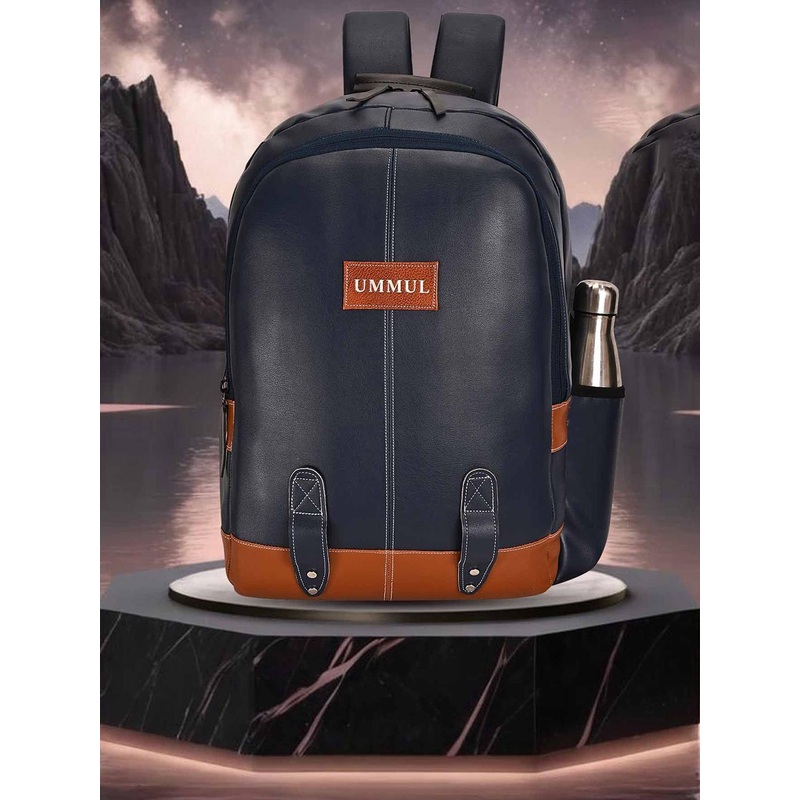 Ummul Solid Waterproof Padded Backpack