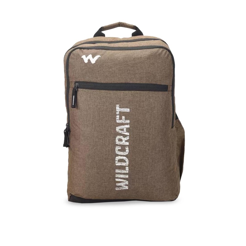Wildcraft Unisex Khaki & White Brand Logo Backpack