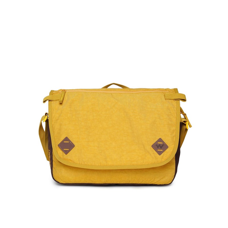 Wildcraft Unisex Mustard Yellow Solid Messenger Bag