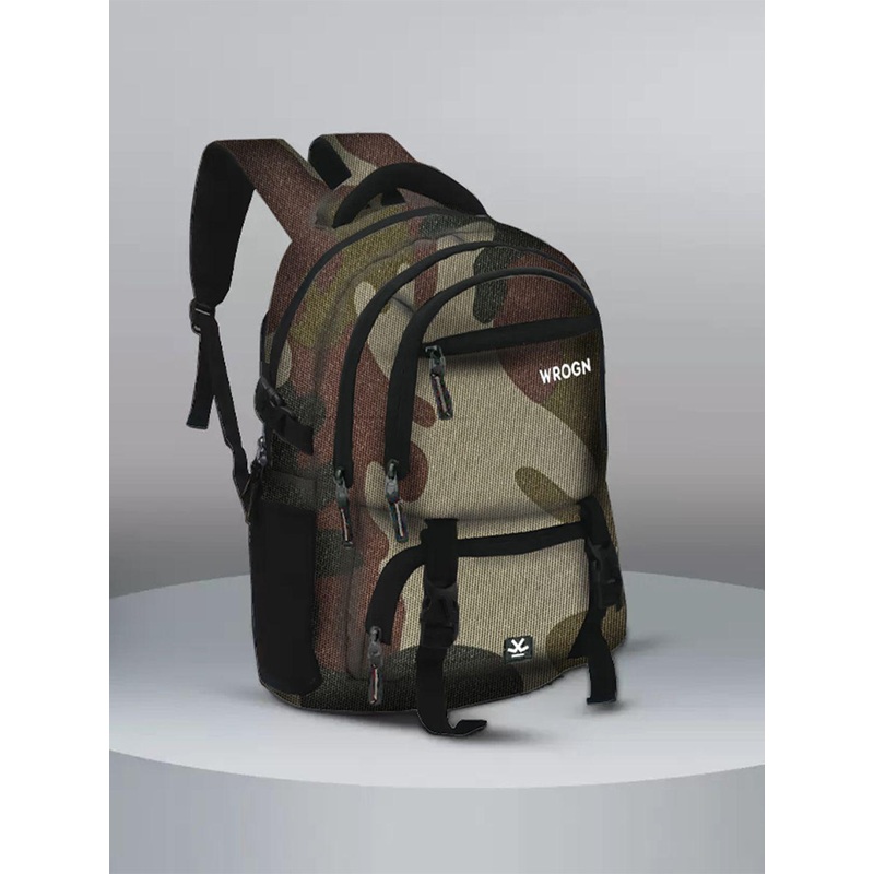 WROGN Unisex Colourblocked Backpack with USB Charging Port 40 L