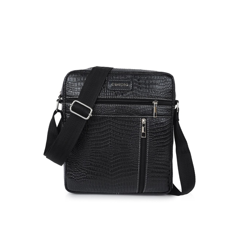 CIMONI Unisex Textured Structured Sling Bag