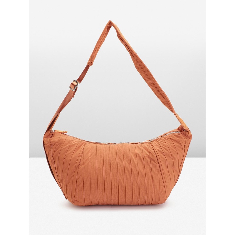 Lino Perros Crossbody Shoulder Bag with Striped Detail