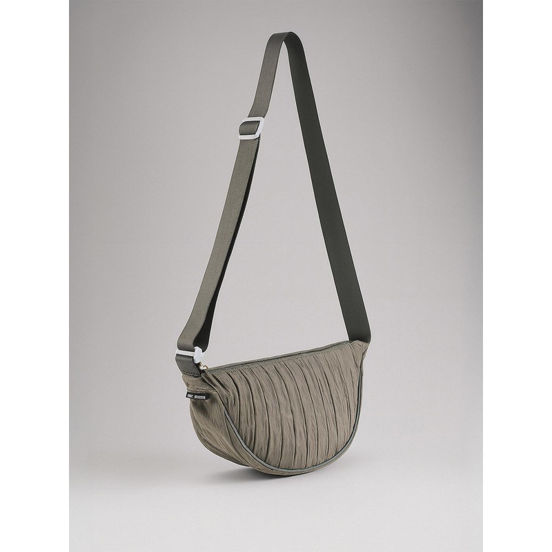 Lino Perros Unisex Textured Structured Sling Bag