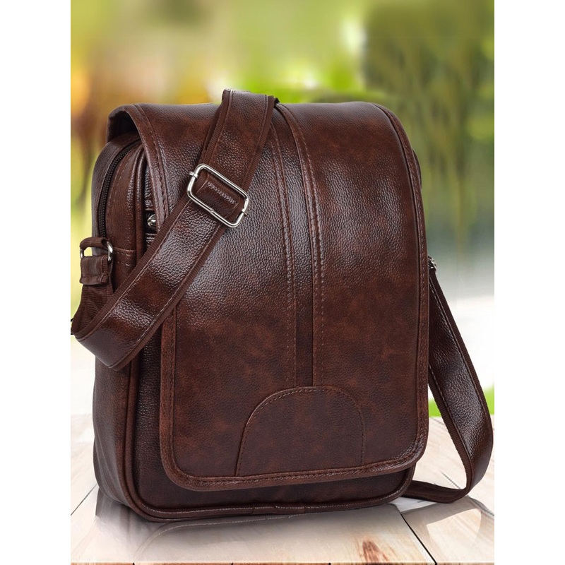 Martucci Unisex Brown Messenger Bag