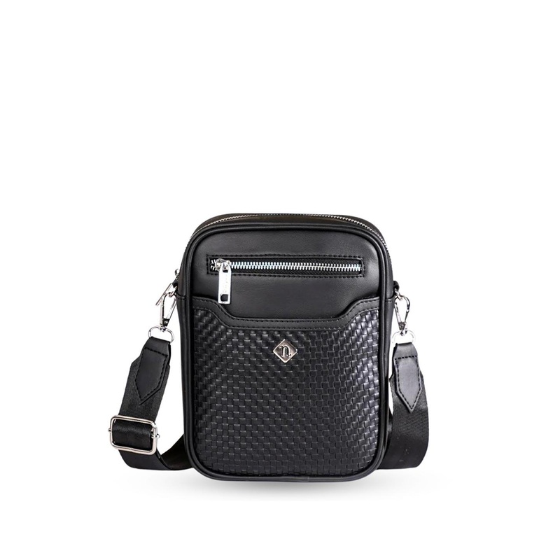 Nestasia Textured Structured Crossbody Bag