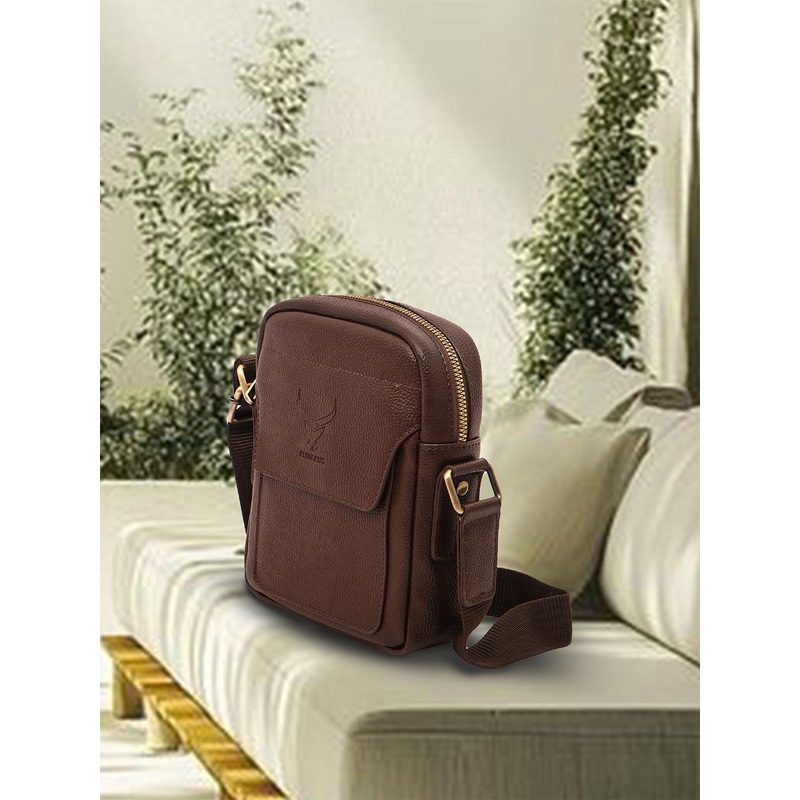 REDHORNS Unisex Faux Leather Fomal Crossbody Messenger Bag