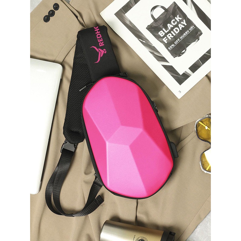 REDHORNS Unisex Solid Crossbody Anti-Theft Backpack