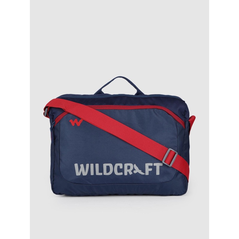 Wildcraft Unisex Navy Blue Messenger 1 Printed Messenger Bag