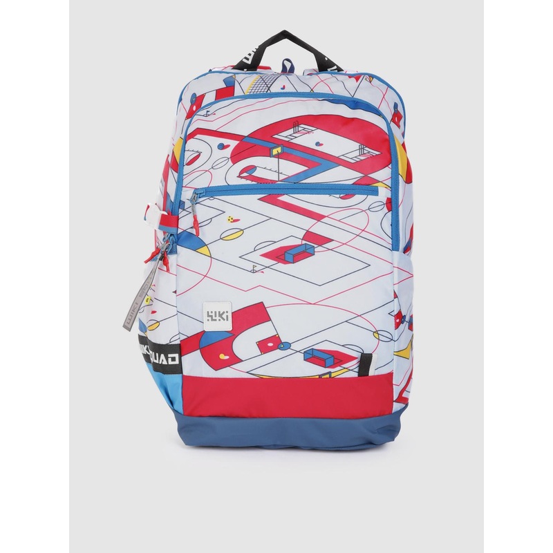 Wildcraft Unisex White SQUAD 1 Play Off Graphic Backpack