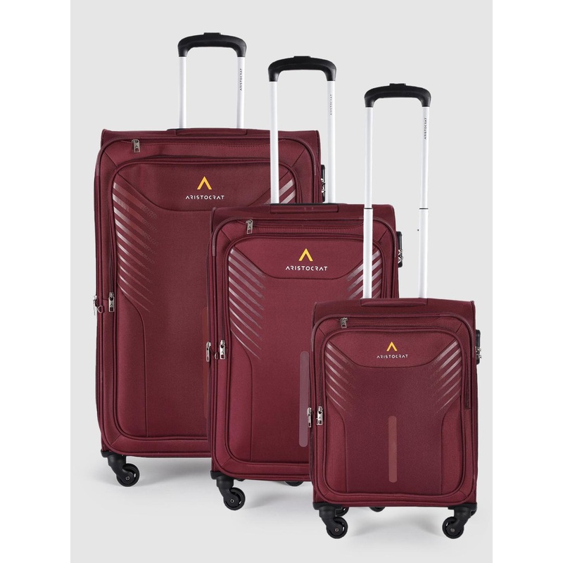 Aristocrat Pack of 3 Skyway Trolley Suitcases – Cabin, Medium & Large
