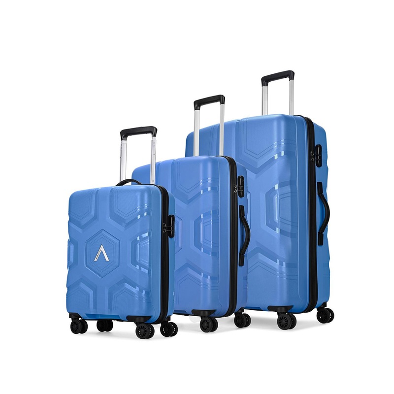 Aristocrat Rock Unisex Set of 3 Hard Shell Trolley Suitcases