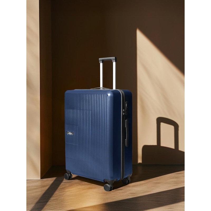French Connection Glanza Q10 100% PC 8 Wheel Hard Large Trolley Suitcase – 28 inch – 117L