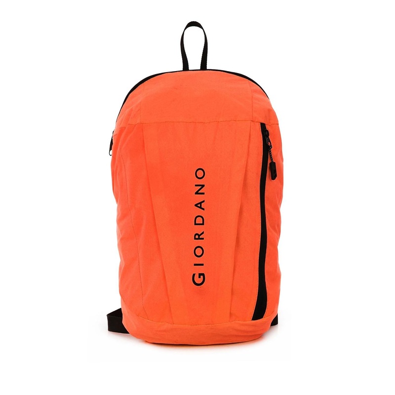 GIORDANO Unisex Brand Logo Printed Lightweight Durable Backpack