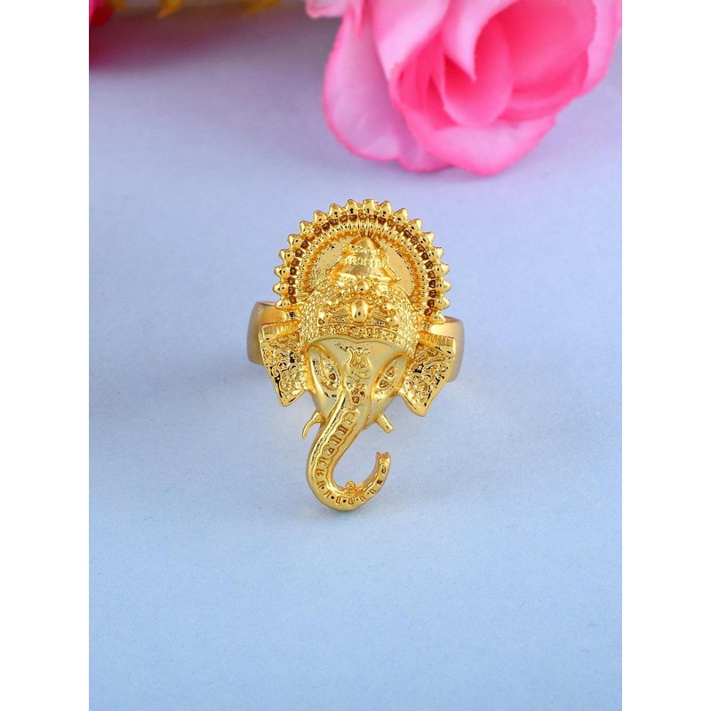 Gold plated, Shiva Shanker Mahadev Bholenath Finger ring