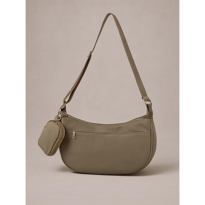 Lino Perros Unisex Solid Structured Sling Bag With Pouch