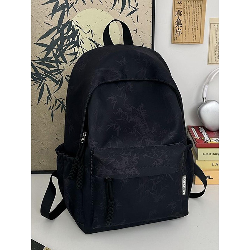 Mast & Harbour Men Textured Padded Shoulder Strap Backpack