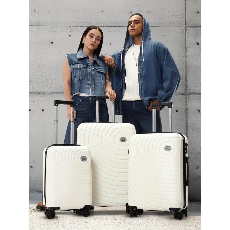 Roadster HRD Set Of 3 Textured Trolley Bag- 171.5  L