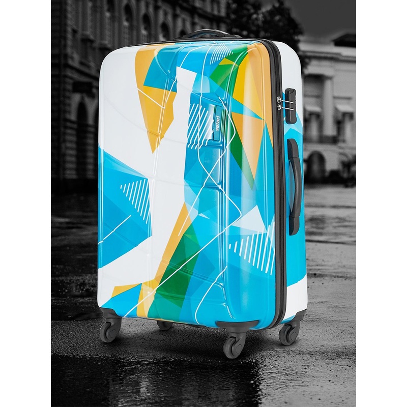 Safari Luma Printed Poly Carbonate Large Hard Trolley Bag – 77 cm