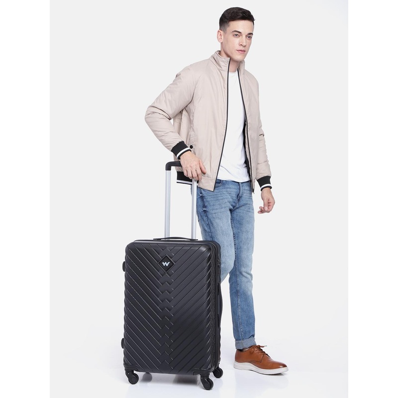 Wildcraft Citron Textured Medium Trolley Suitcase
