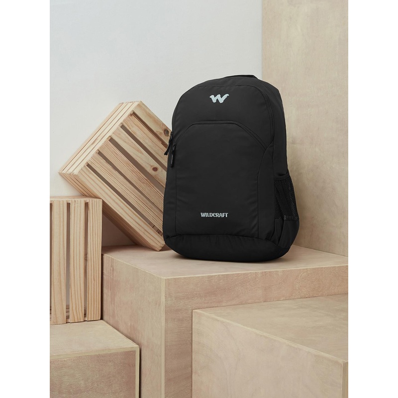 Wildcraft Unisex Black Solid Air 2 Coated Backpack