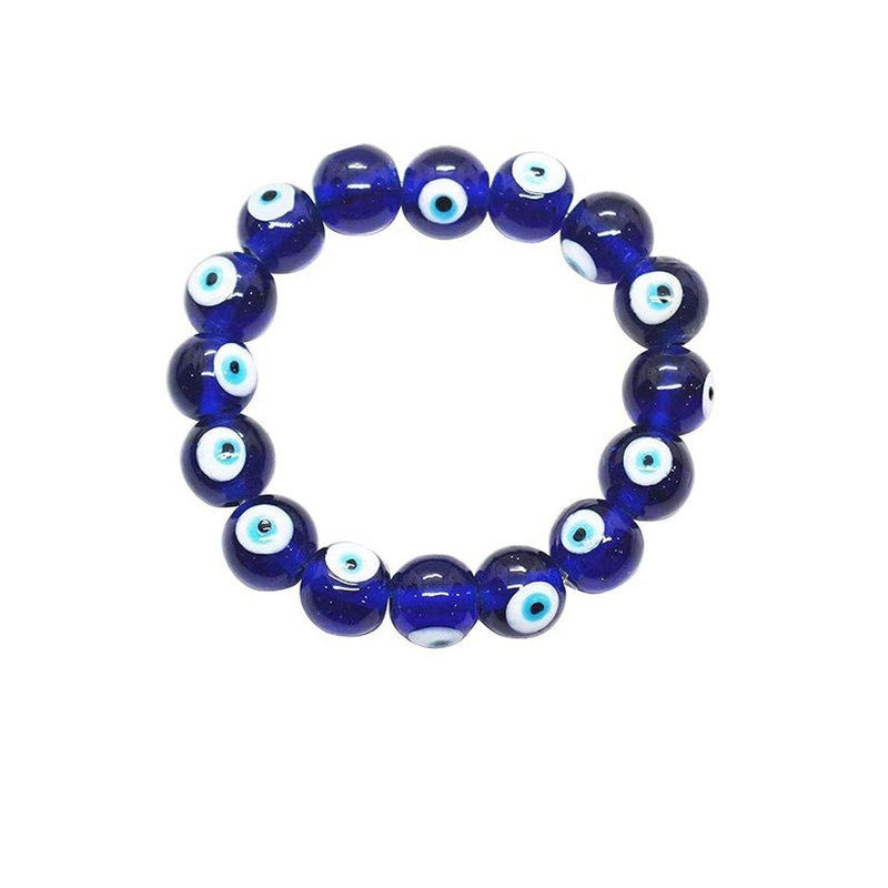 AUGEN Evil Eye Beaded Wraparound Bracelet