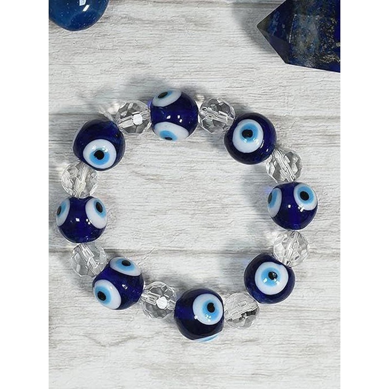 AUGEN Evio Eye Beads Design Wraparound Bracelet