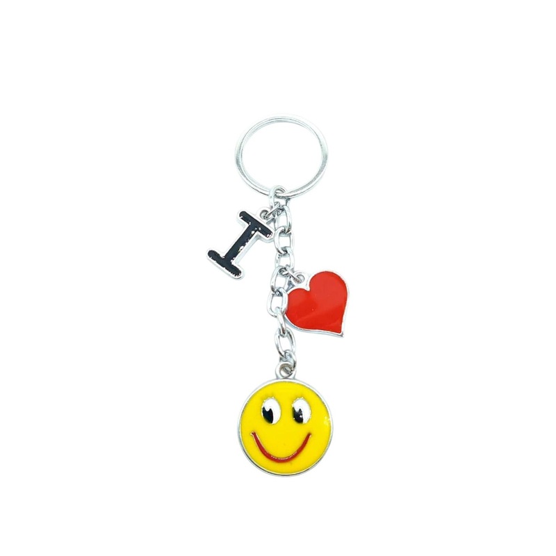 AUGEN Smile Emoji Metallic Key Chain