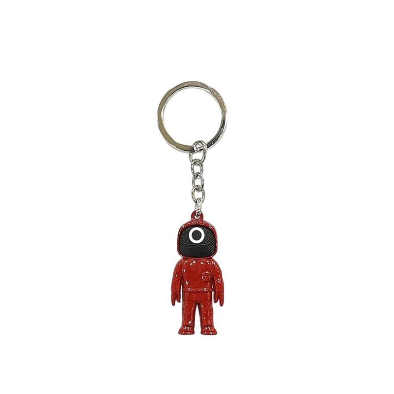 AUGEN Squid 3 Game Stainless Steel Keychain With Key Ring