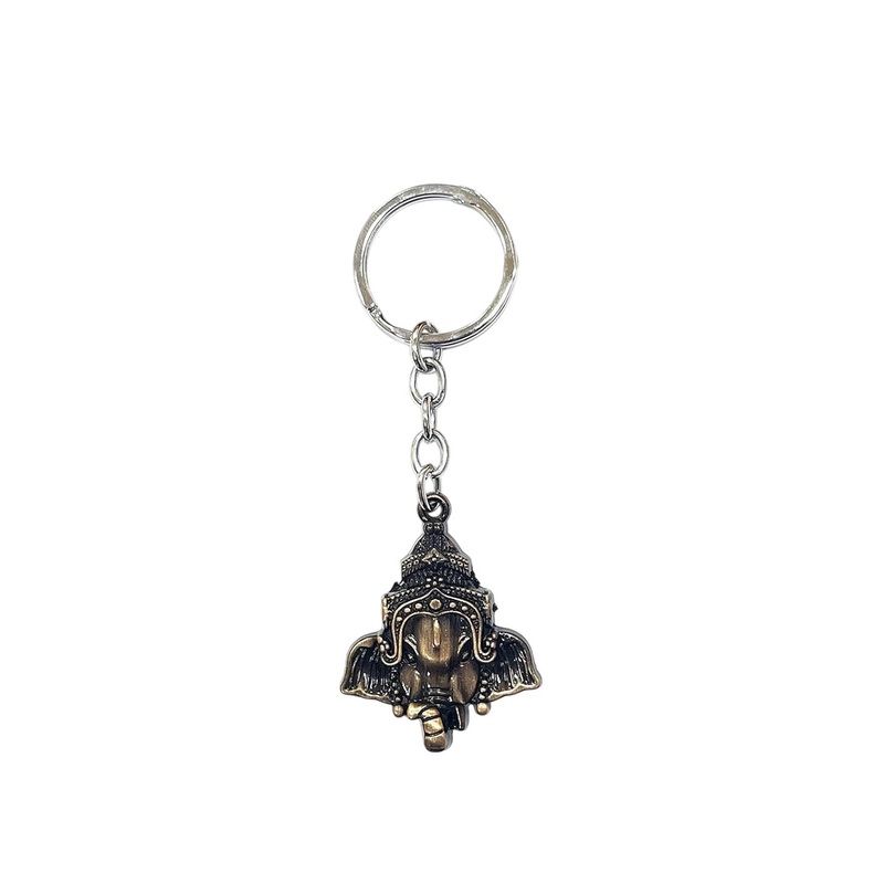 AUGEN Stainless Steel Lord Ganesha Key chain