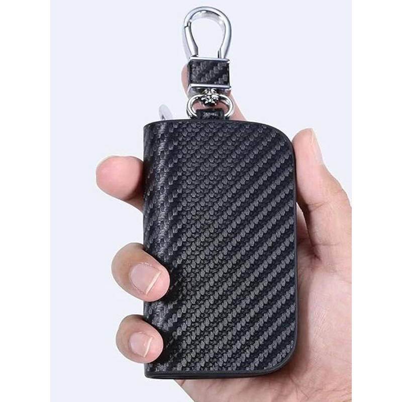 AUGEN Textured Car Key Chain With Holder