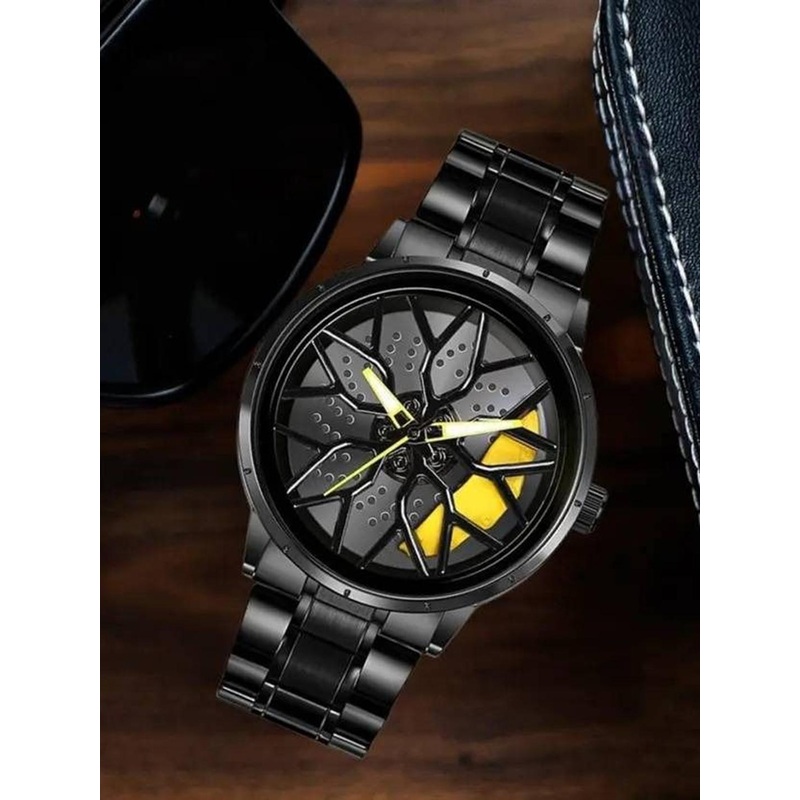 Blutech Men Dial & Stainless Steel Bracelet Style Straps Analogue Watch