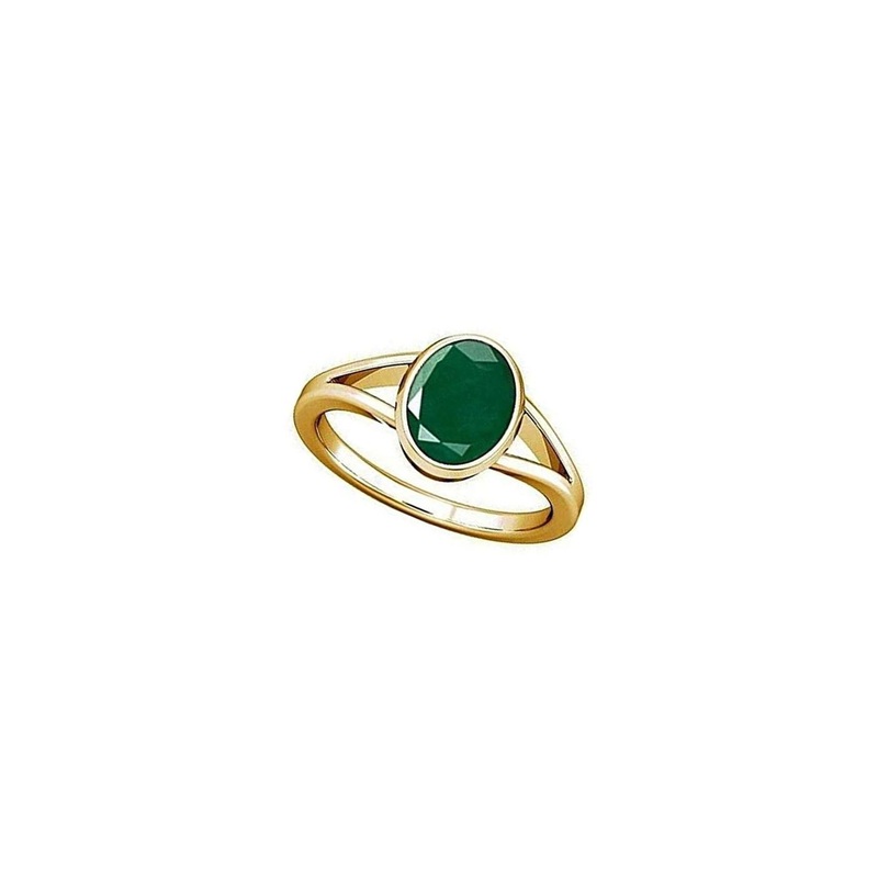 RAVIOUR LIFESTYLE Gold-Plated & Green Copper Pearls Finger Ring