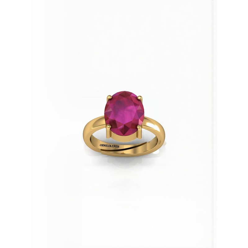 RAVIOUR LIFESTYLE Gold-Plated & Pink Alloy Pearls Finger Ring