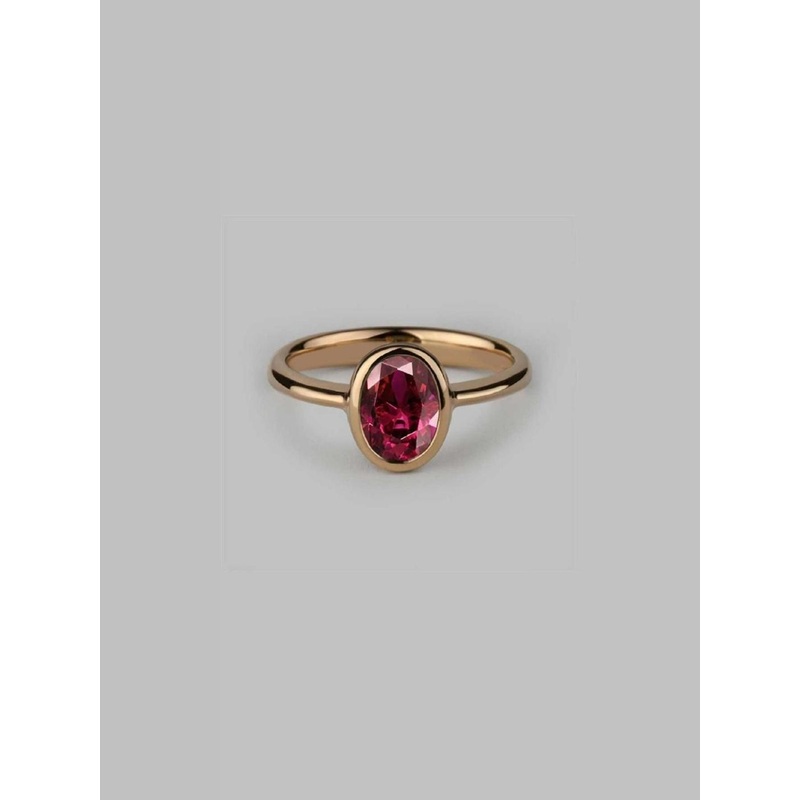 RAVIOUR LIFESTYLE Gold-Plated & Pink Brass Pearls Finger Ring