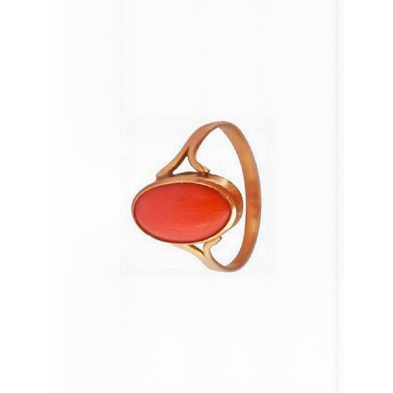RAVIOUR LIFESTYLE Gold-Plated & Red Copper Pearls Finger Ring