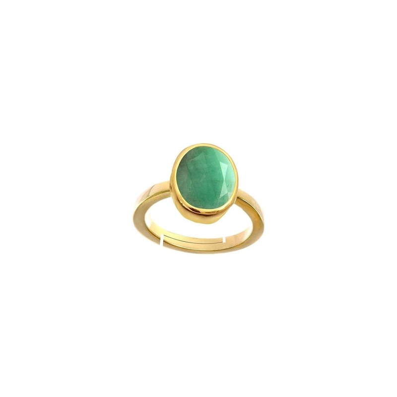 RAVIOUR LIFESTYLE  Green Stainless Steel Pearls Finger Ring