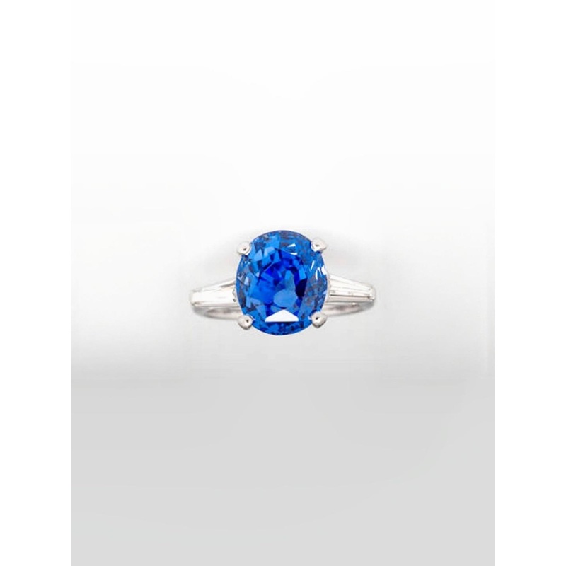 RAVIOUR LIFESTYLE Neelam 100% Original Gemstone Asthdhatu Sapphire Gold Plated Ring