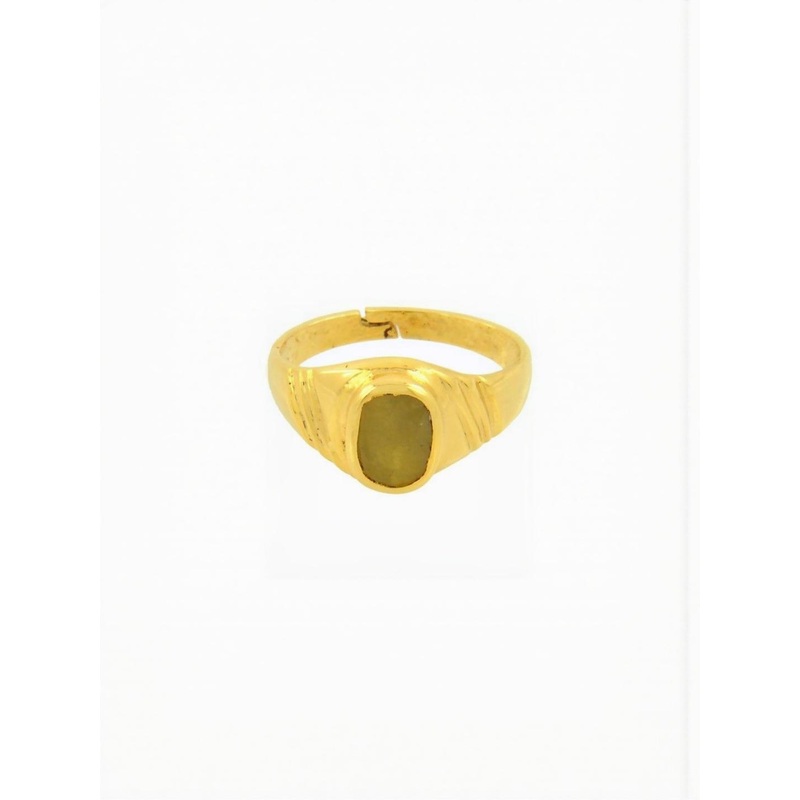 RAVIOUR LIFESTYLE Rhodium-Plated & Yellow Alloy Pearls Finger Ring