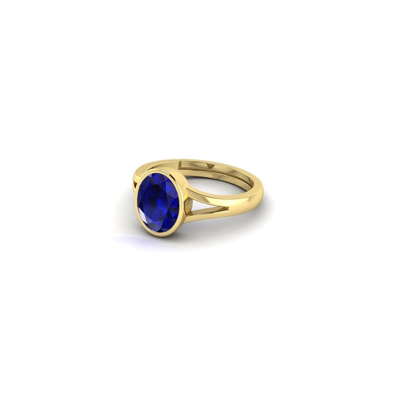 RAVIOUR LIFESTYLE Unisex Blue Brass Pearls Finger Ring