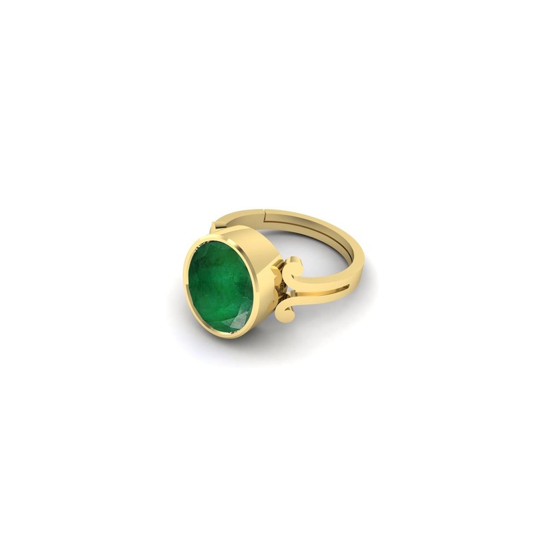 RAVIOUR LIFESTYLE Unisex Emerald Ring 11.25 Ratti 11.00 Carat Finger Ring