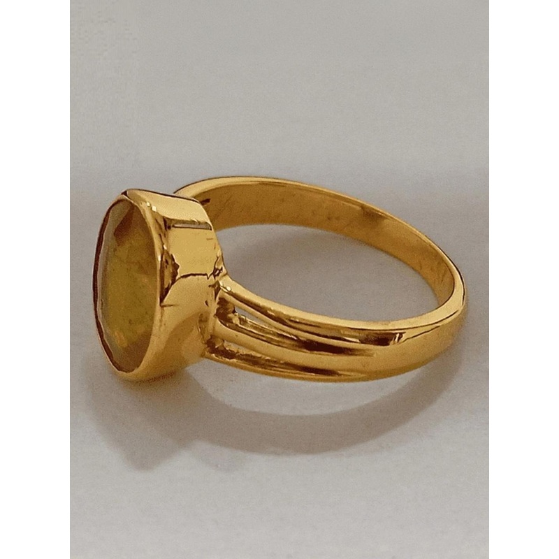 RAVIOUR LIFESTYLE Unisex Gold-Plated & Yellow Copper Pearls Finger Ring