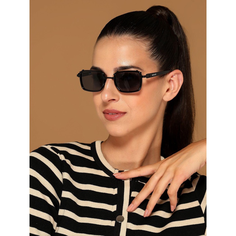 Voyage Unisex Full Rim Square Sunglasses With UV Protected Lens 9930WMG7053