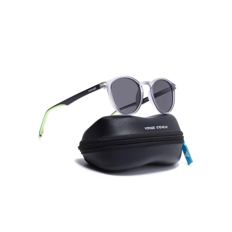 Voyage Unisex Polarised and UV Protected Round Sunglasses SV012PMG7409