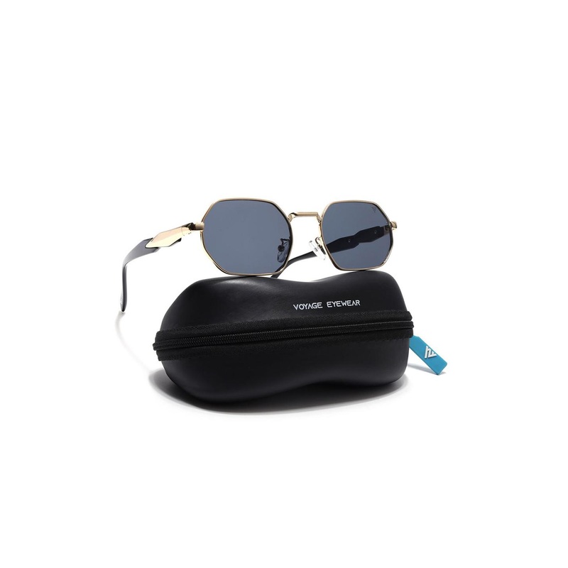Voyage Unisex Rectangle Sunglasses with UV Protected Lens 862MG7389