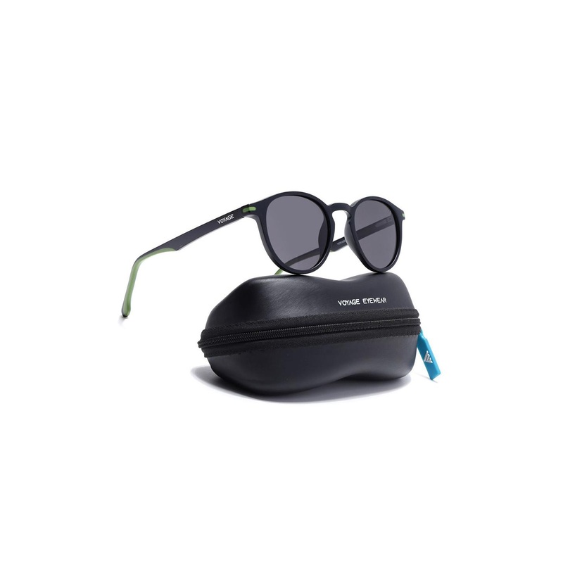 Voyage Unisex Round Sunglasses With Polarised & UV Protected Lens