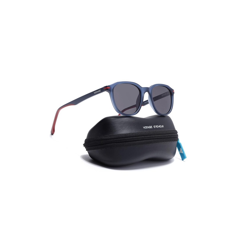 Voyage Unisex Wayfarer with Polarised and UV Protected Sunglasses SV011PMG7402