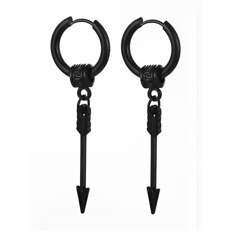 Accessoo Men Geometric Shaped Drop Earrings