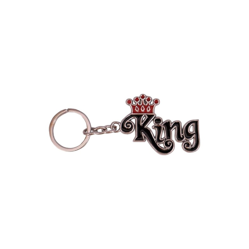 AUGEN King Stainless Steel Key Chain With Key Ring