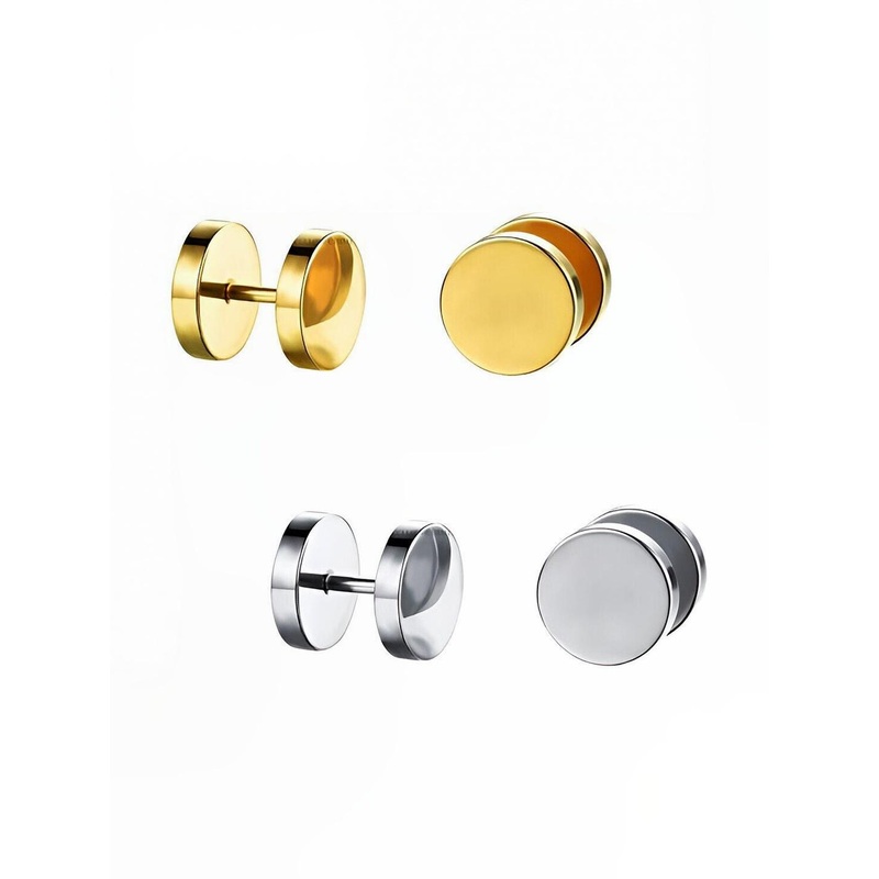 Desai 4 Pieces Gold-Plated Circular Shaped Studs