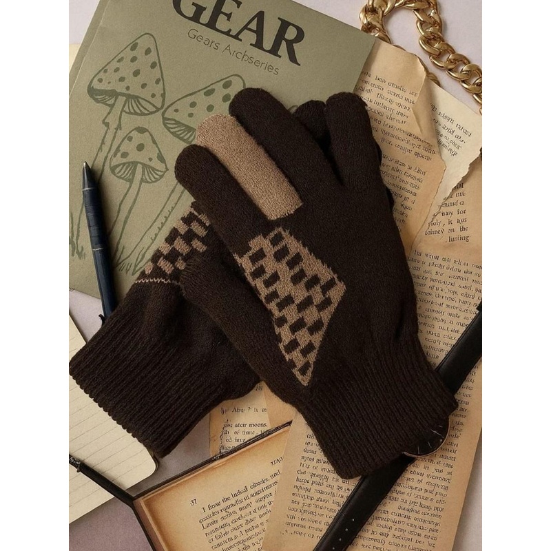 LOOM LEGACY Men Acrylic Winter Gloves